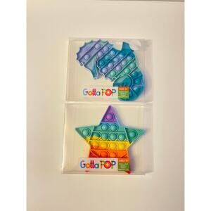 Set of 2 Gotta Pop Star Seahorse New